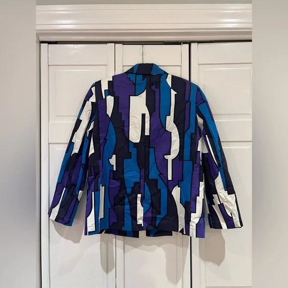 EUC Emilio Pucci Geometric Multi Color Blazer